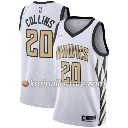 Atlanta Hawks John Collins 20 2018-19 Nike City Edition Valkoinen Miesten Pelipaidat Swingman 